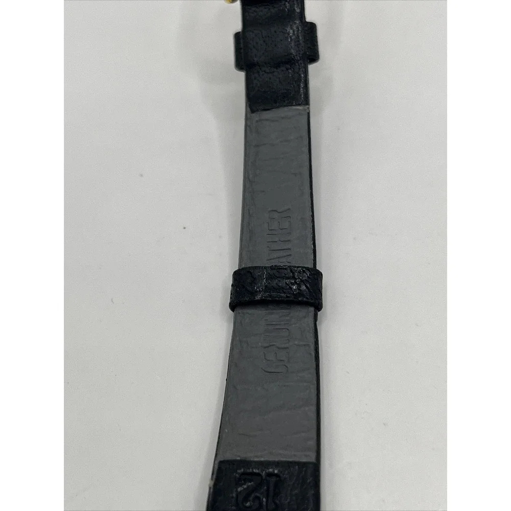 Oswalt Restaurant Supply Women's Quartz Watch‎ Black Leather Band- New Battery